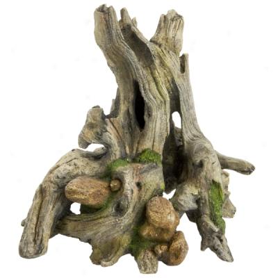 Top Fin? Craggy Driftwood Aquarium Ornament