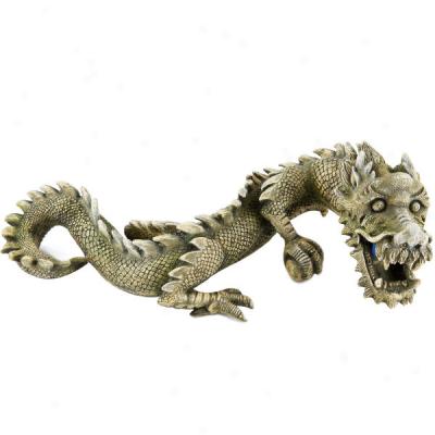 Top Fin? Horizontal Balinese Dragon With Airstone Aquarium Oranment