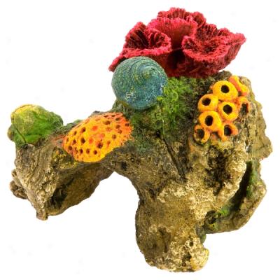 Top Fin? Red Brain Coral Aquarium Ornament
