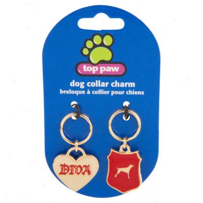 Top Paw? Diva & Crest Collar Charm Set