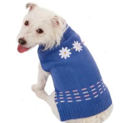 Top Paw? Embroidered Flower Dog Sweater