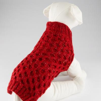 Top Paw? Honeycomb Tweed Dog Sweater