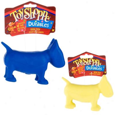 Toyshoppe? Dog-shaped Rubber Dog Toy