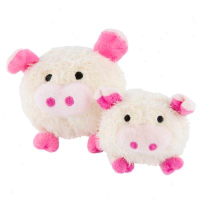 Toyahoppe? Plush Pig Ball Dog Toy