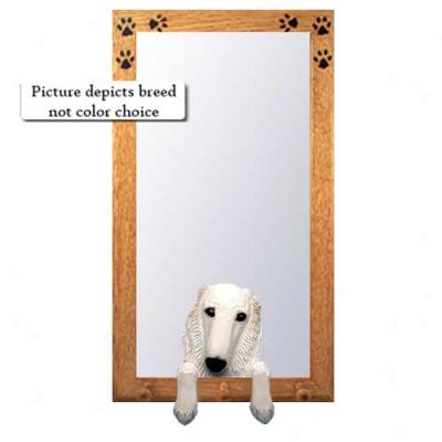 Tri Borzoi Hall Reflector With Basswood Walnut Frame