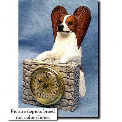 Tri Papillon Mantle Clock