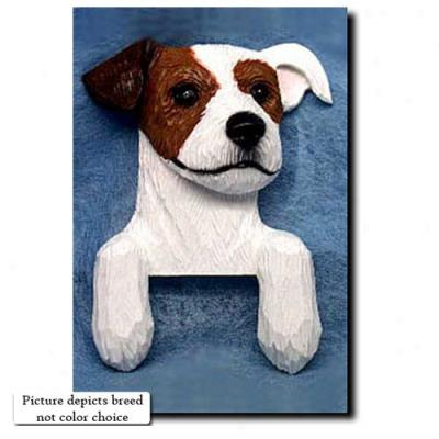 Tri Rough Parson Russell Terrier Door Topper