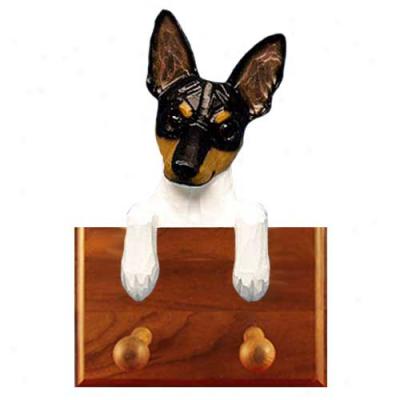 Tri Toy Fox Terrier Leash Holder