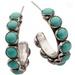 Turquoise Beaded Loop Earrings