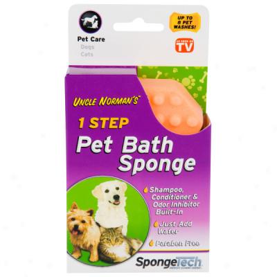 Uncle Norman's 1-step Pet Bath Sponge - As Seen On Tv