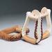 Visalia Rawhide Stirrups With Leather Lacing-youth