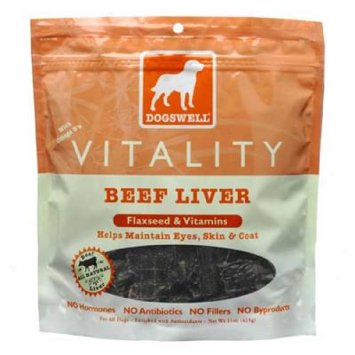 Vitality Beef Liver Jerky Treats (15oz ) - Dogswell