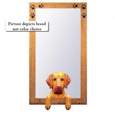 Vizsla Hall Mirror With Oak Natural Frame