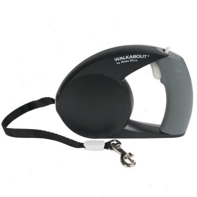 Walkabout Texture Wide Webbed Retractable Leash