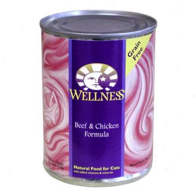 Wellness Beef And Chicken Recipe 12.5oz Case Of 12 Cans