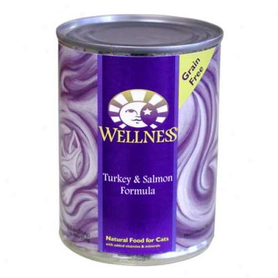 Wellness Turkey And Salmon Receipt 12.5oz Case Of 12 Cans