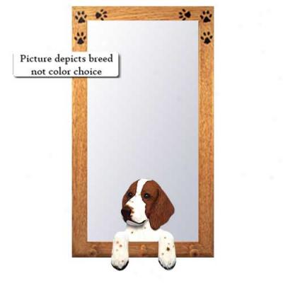 Welsh Springer Spaniel Hall Pattern With Oak Natural Frame