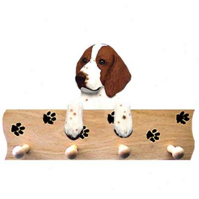 Welsh Springer Spaniel Pawprint Hang Up Oak