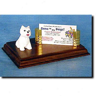 West Highland White Terrier Business Card Holder