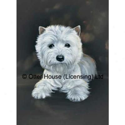 West Highland White Terrier Garden Flag By Pollyanna Pickering