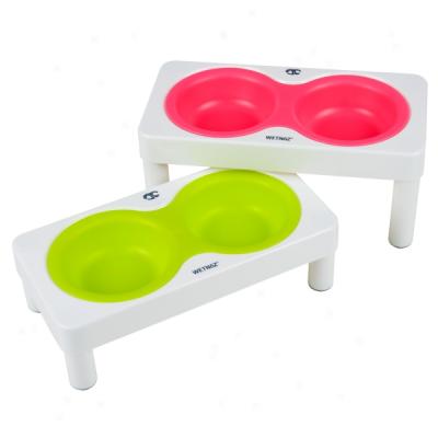 Wetnoz Studio Duo Elevated Pet Dining System