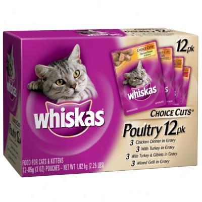 Whiskas Choice Cuts Poultry Variety Pack Cat Aliment