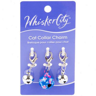 Whisker City? 3-piece Cat Collar Charm Set - Silver Bells