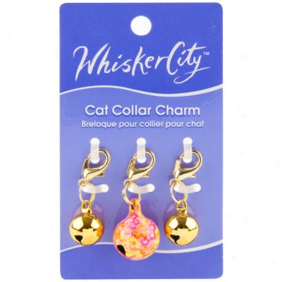 Whisker City? 3-piece Cat Collar Charm Set - Gold Bells