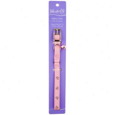 Whisker City? Pink Glitter Paws Safety Collar