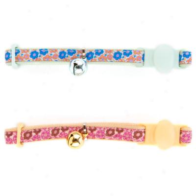 Whisker City? Vintage Floral Breakaway Cat Collars