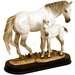 White Mare & Foal Statue