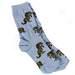 Who Let The Ponies Out Socks - Youth Size Blue