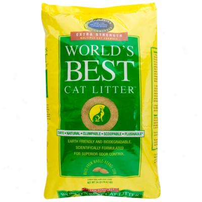 World's Best Extra Strength Cat Cover with straw - 34 Lbs