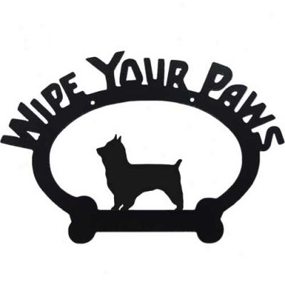 Yorkshire Terrier Wipe Your Paws Decorative Signal Pet Clip
