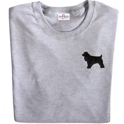 Your Breed Black Cocker Spaniel T Shirt Large Gray