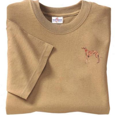 Your Breed Brindle Greyhound T Shirt Xlarge Tan