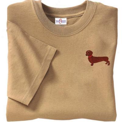 Your Be born Red Dachshund T Shirt Xlarge Tan