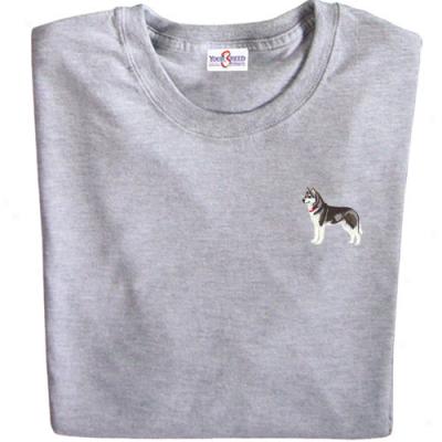 Your Breed Siberian Husky T Shirt Xlarge Gray