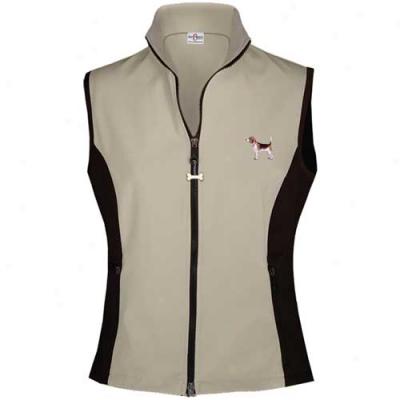 Your Breed Womens Beagle High Tech Vest Small Stone