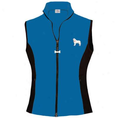 Your Breed Womens Great Pyrenees Hiigh Tech Vest X-small Blue