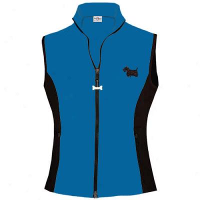 Your Breed Womens Scottish Terrier High Tech Vest X-large Blue