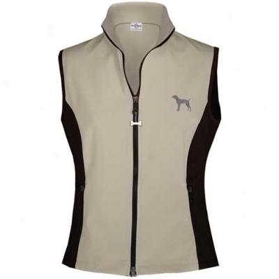 Your Breed Womens Weimaraner High Tech Vest Small Stone