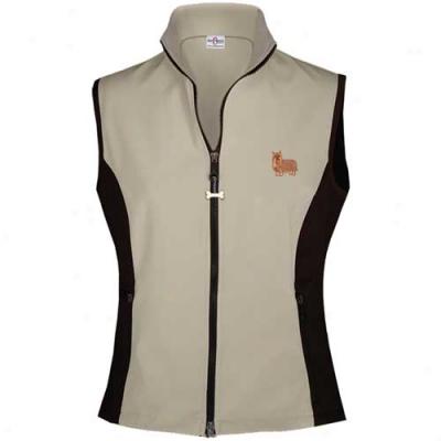 Your Breed Womens Yorkshire Terrier High Tech Vest Medium Stone