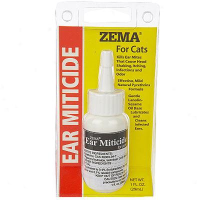 zema miticide ear cats pet ears birds dogs supplies shaking effective kills mild infections itching odor mites pyrethrins cause natural