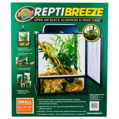 Zoo Med Reptibreeze Open Air Black Aluminum Screen Cages