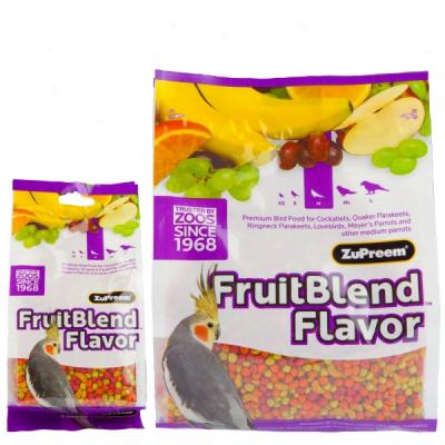 Zupreem Fruitblend Flaovr Premium Food For Medium Birds