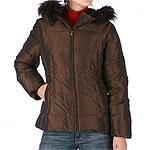 1 Madison Down Jacket With Fox Fur Trim