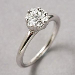 10k White Gold 0.50 Cttw. Diamond Culster Ring