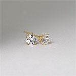 14k 0.40 Cttw. Round-cut Diamond Stud Earrings