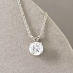 14k 0.88 Cttw. Moissanite Basic Basket Pendant